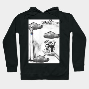 Belka and Strelka go home. Hoodie